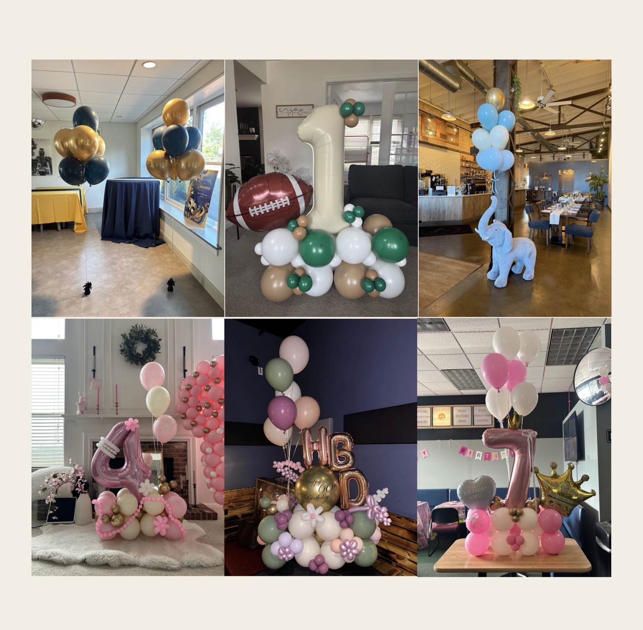 Helium balloon bouquet Chicago Northwest suburbs by JR Balloon Designs