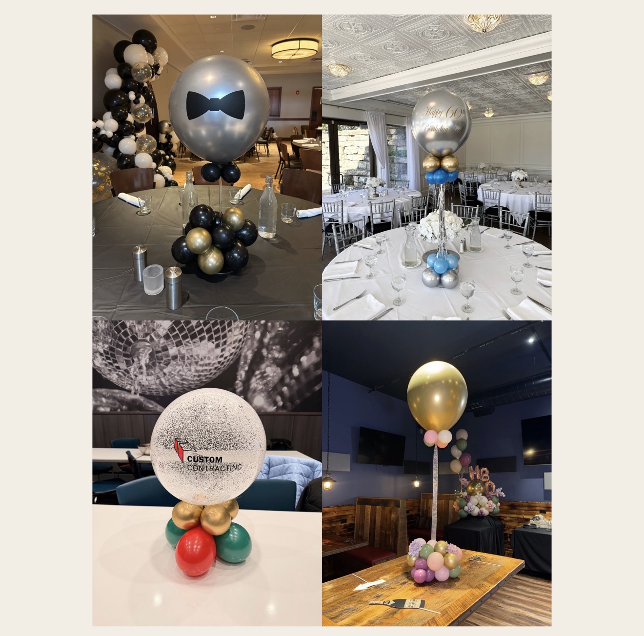 Luxury Balloon Centerpieces by JR Balloon Designs